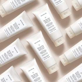 Naturium Glycolic Acid Body Lotion being applied on skin