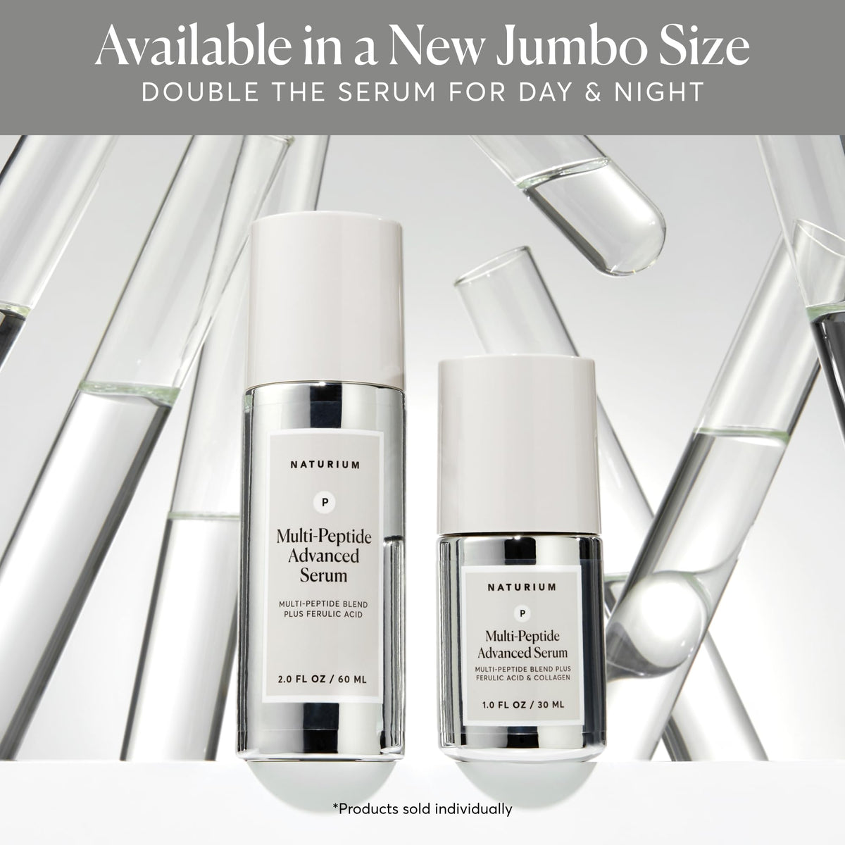 Naturium Multi-Peptide Advanced Serum application on skin