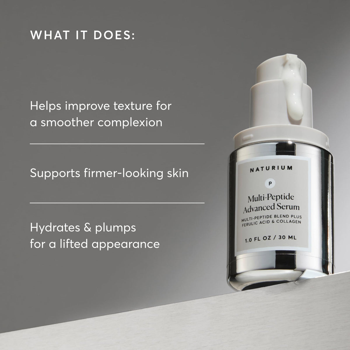 Naturium Multi-Peptide Advanced Serum texture on skin