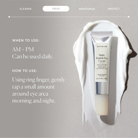 Naturium Multi-Peptide Eye Cream application on skin