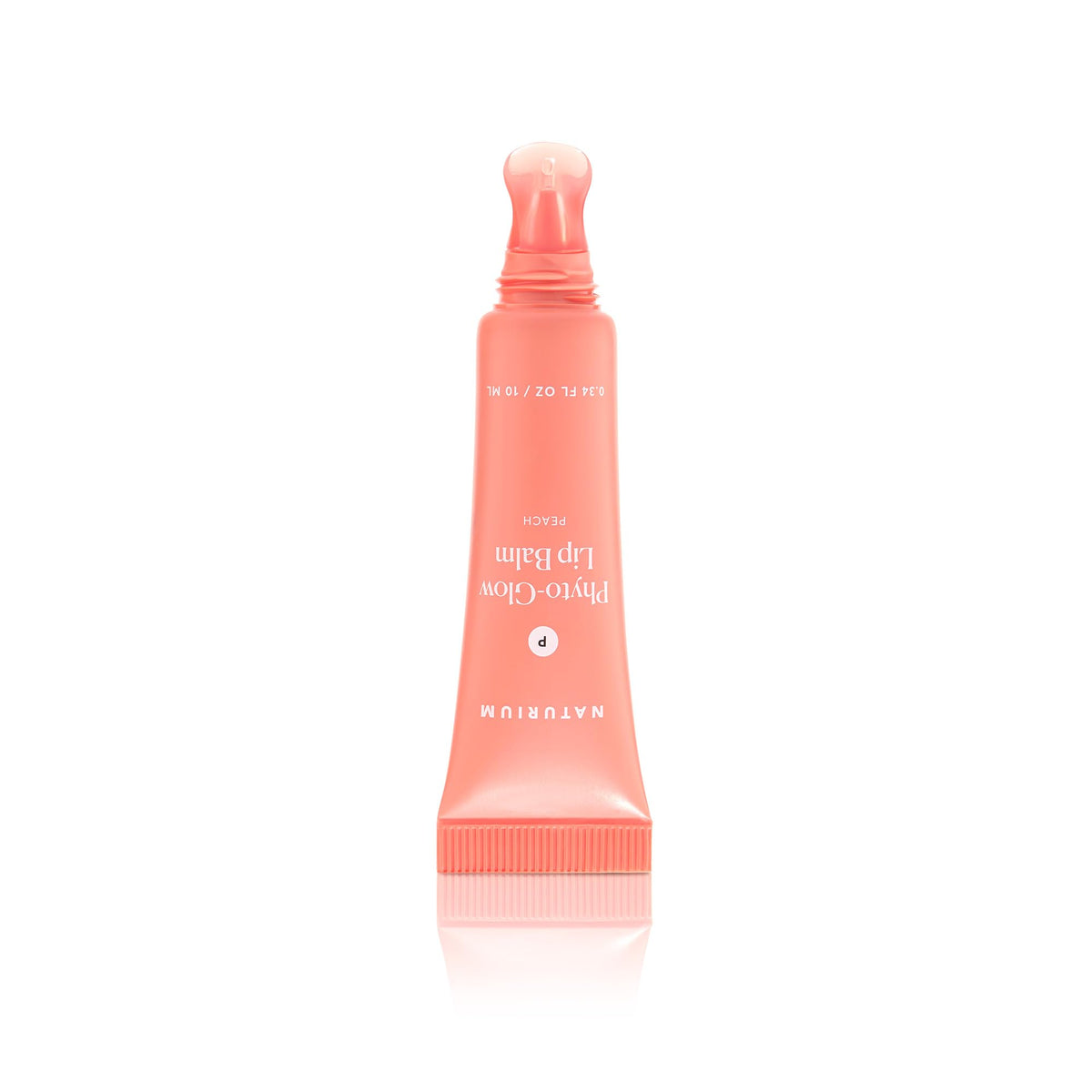 Naturium Phyto-Glow Lip Balm 0.34 oz Peach with glossy finish