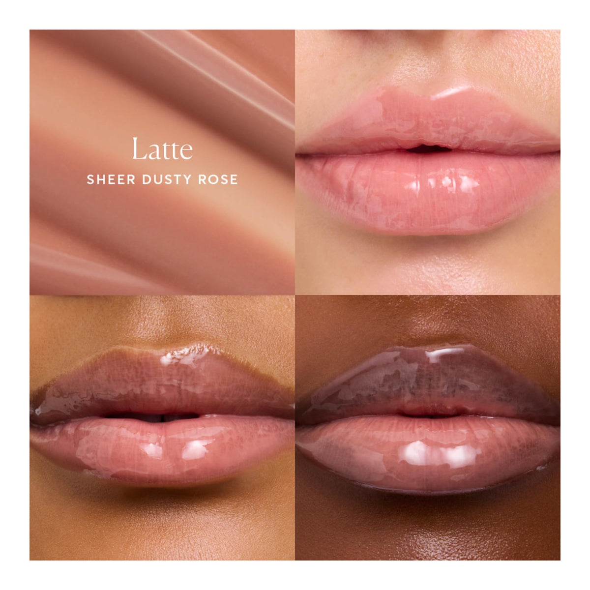 Naturium Phyto-Glow Lip Balm Latte 10ml open with product texture