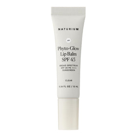 Naturium Phyto-Glow Lip Balm SPF 45 front view with clear packaging