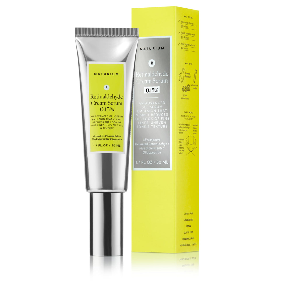 Naturium Retinaldehyde Cream Serum 0.15% front view