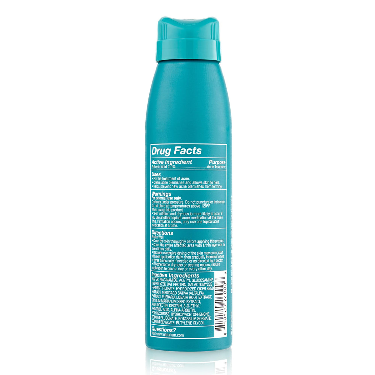 Naturium Salicylic Acid Body Spray 2% close-up of nozzle