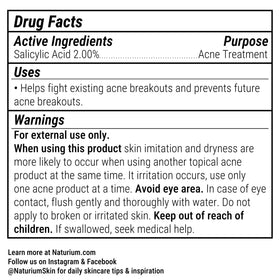 Naturium Salicylic Acid Body Spray 2% ingredients list