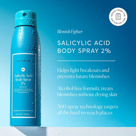 Naturium Salicylic Acid Body Spray 2% lifestyle use