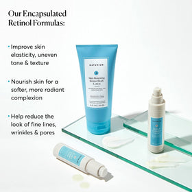Naturium Skin-Renewing Retinol Body Lotion in bathroom setting