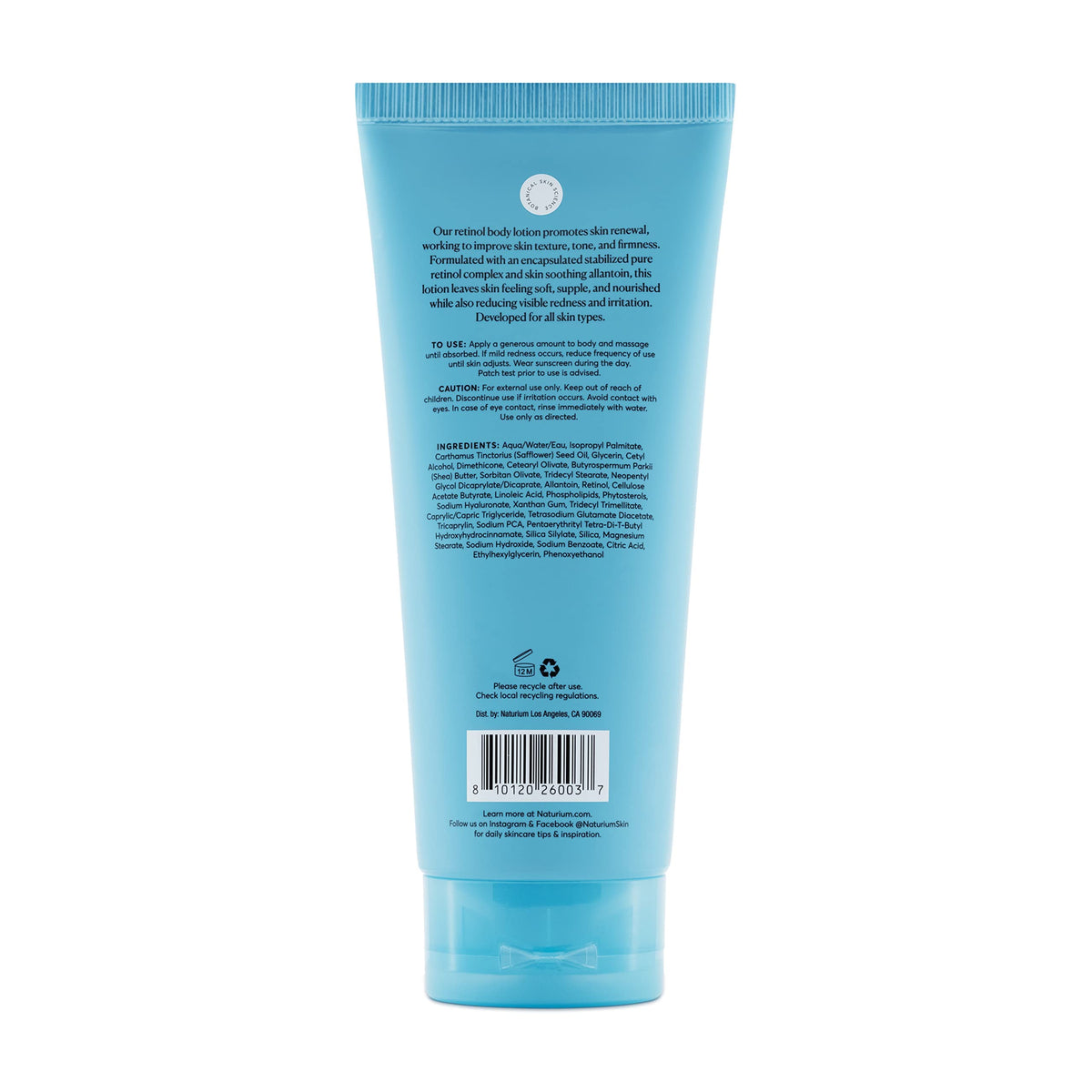 Naturium Skin-Renewing Retinol Body Lotion side view