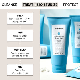 Naturium Skin-Renewing Retinol Body Lotion texture close-up