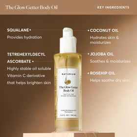 Naturium The Glow Getter Body Oil 3.4 oz lifestyle scene