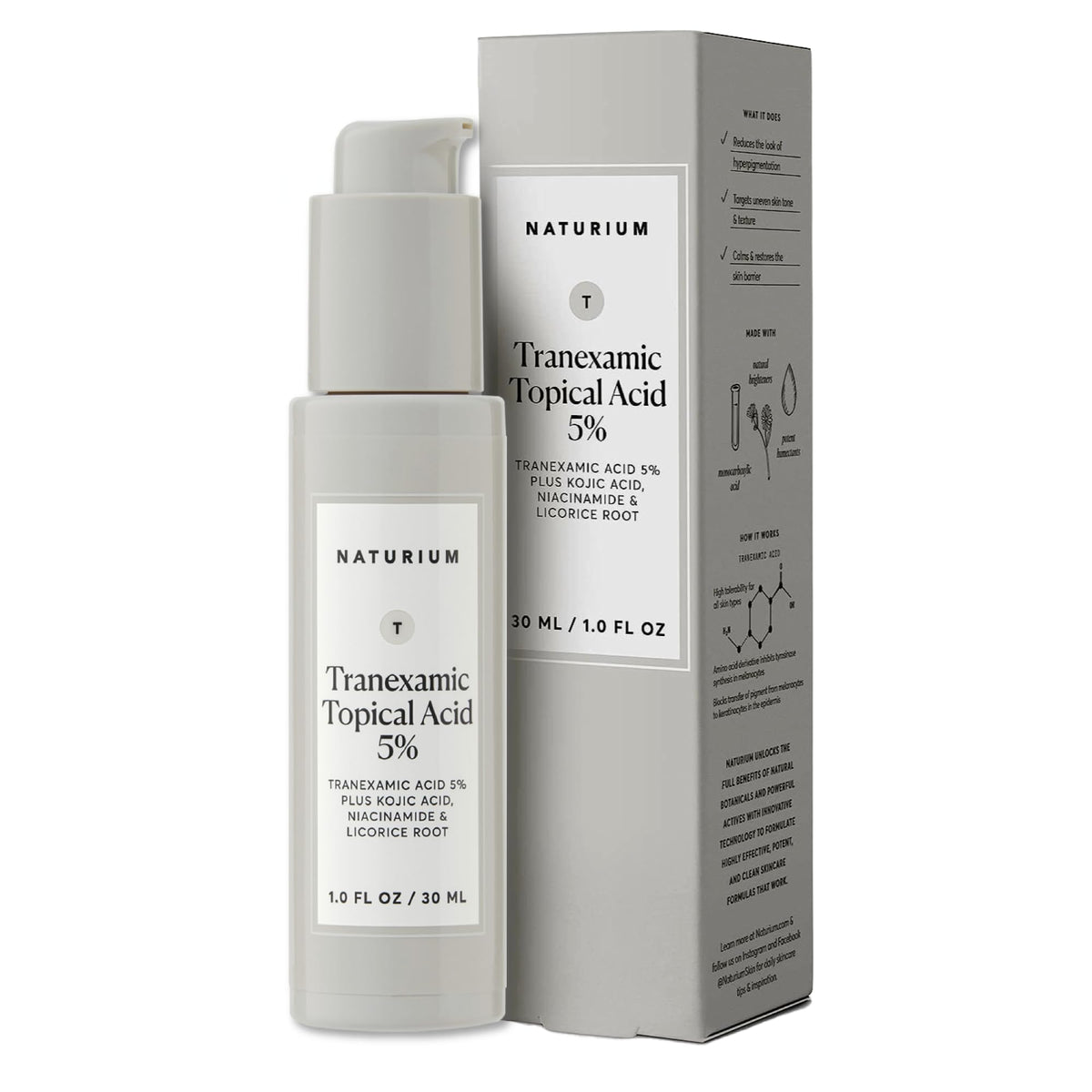 Naturium Tranexamic Acid Serum 5% front view bottle