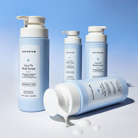 Naturium Urea 5% Body Serum side view showcasing bottle design