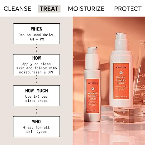 Naturium Vitamin C Complex Serum 2 fl oz bottle side view