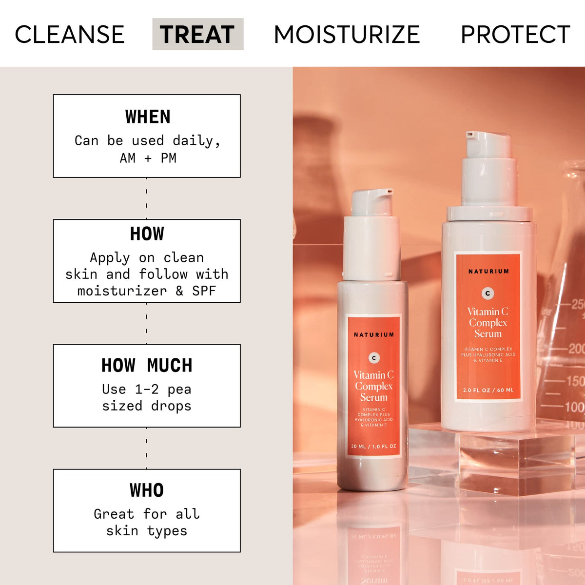 Naturium Vitamin C Complex Serum 30mL bottle with dropper