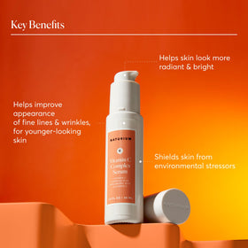 Naturium Vitamin C Complex Serum 30mL with ingredients displayed