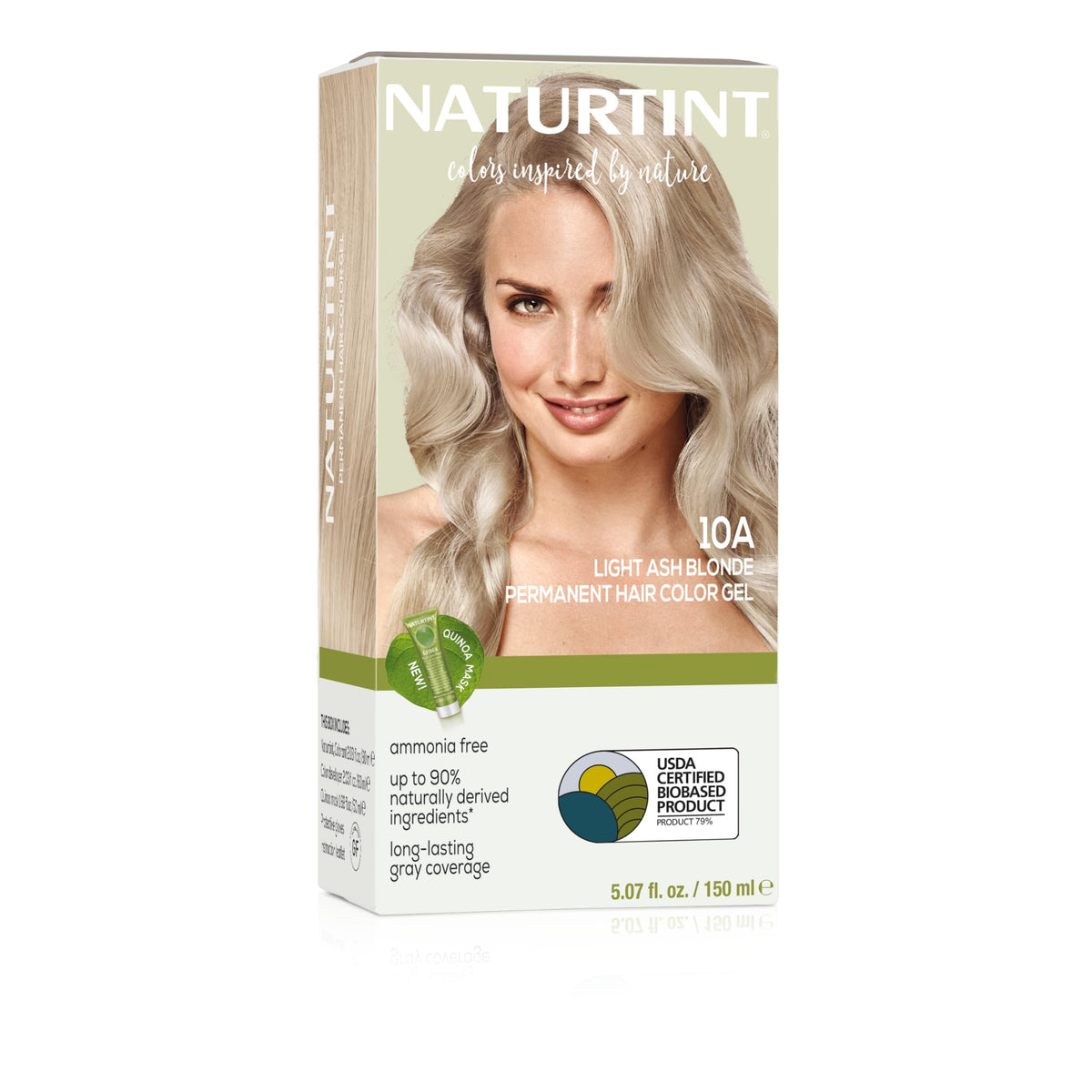 Naturtint 10A Light Ash Blonde Hair Colour packaging front view