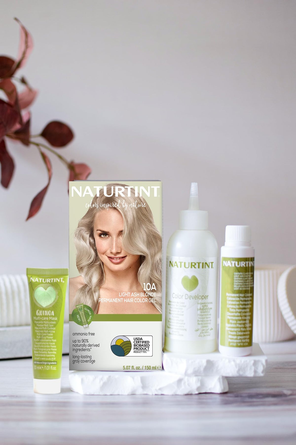 Naturtint 10A Light Ash Blonde packaging side view