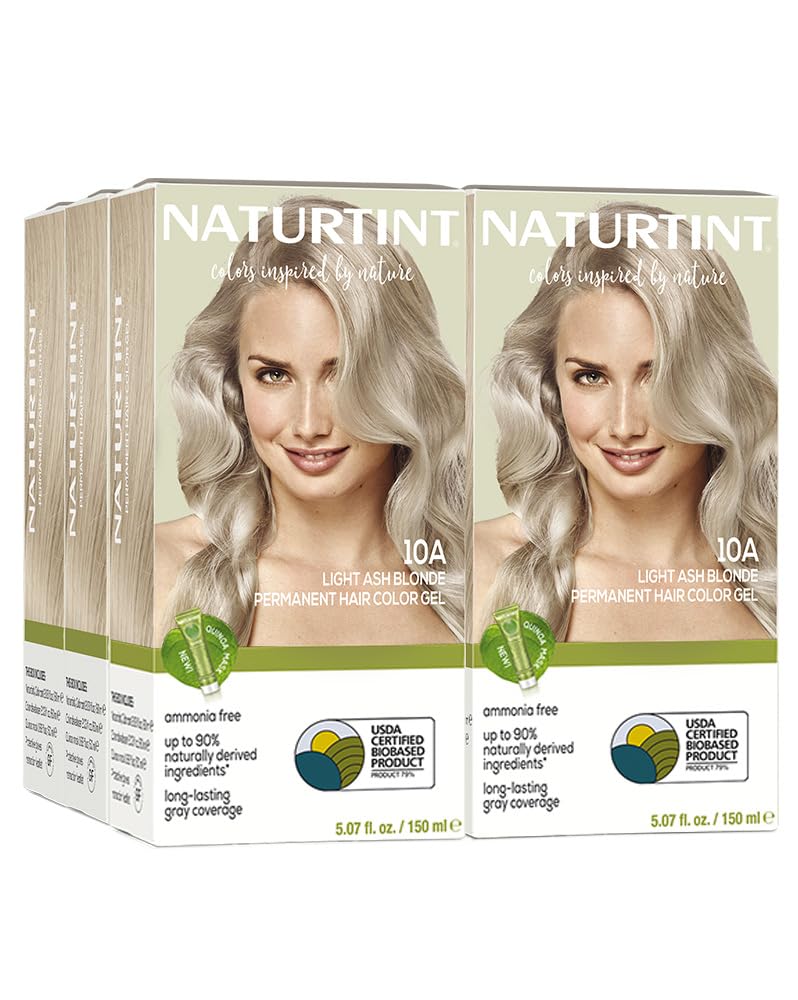 Naturtint 10A Light Ash Blonde Permanent Hair Color pack front view