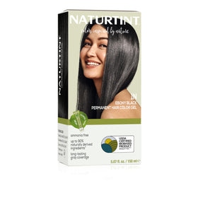 Naturtint 1N Ebony Black Permanent Hair Color packaging front view