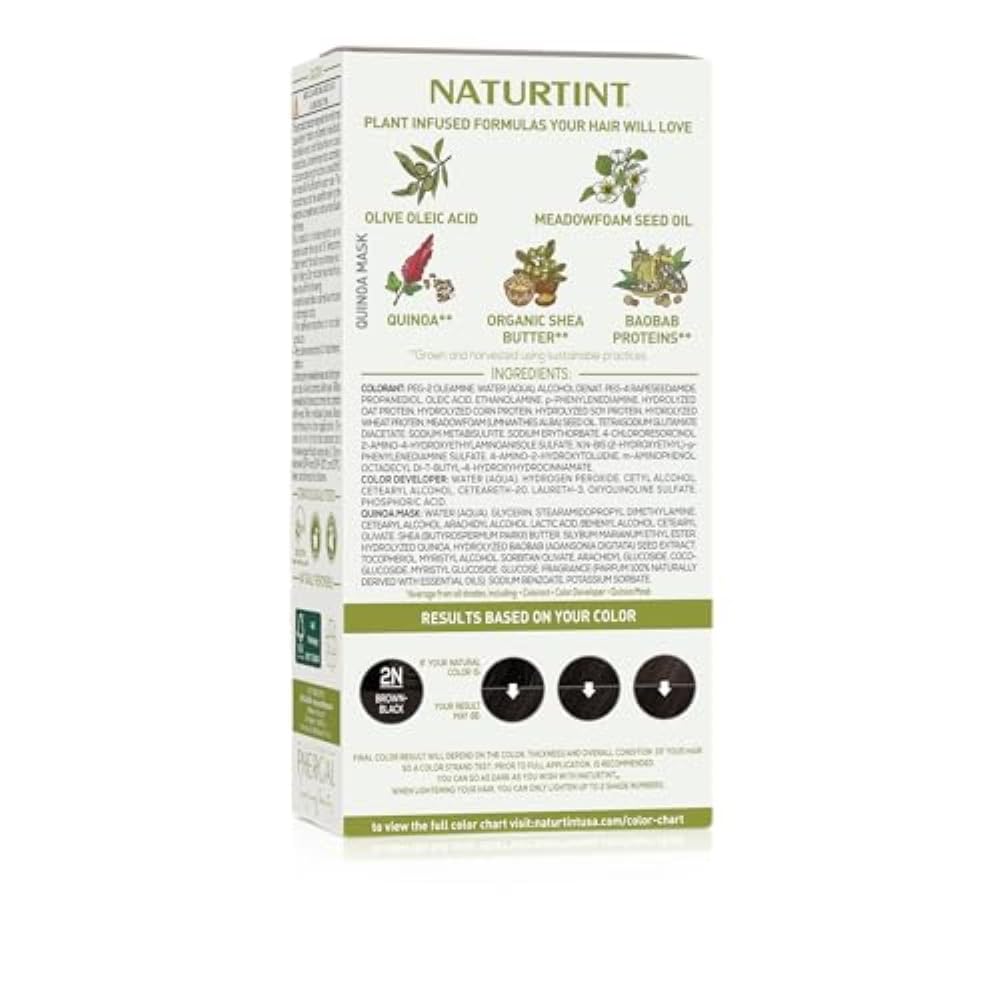 Naturtint 2N Brown Black Hair Color application process