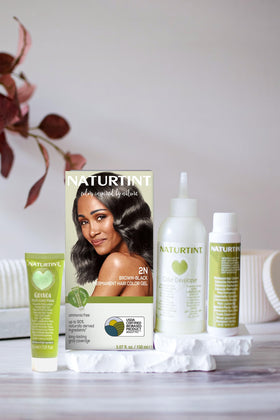 Naturtint 2N Brown Black Hair Color application scene