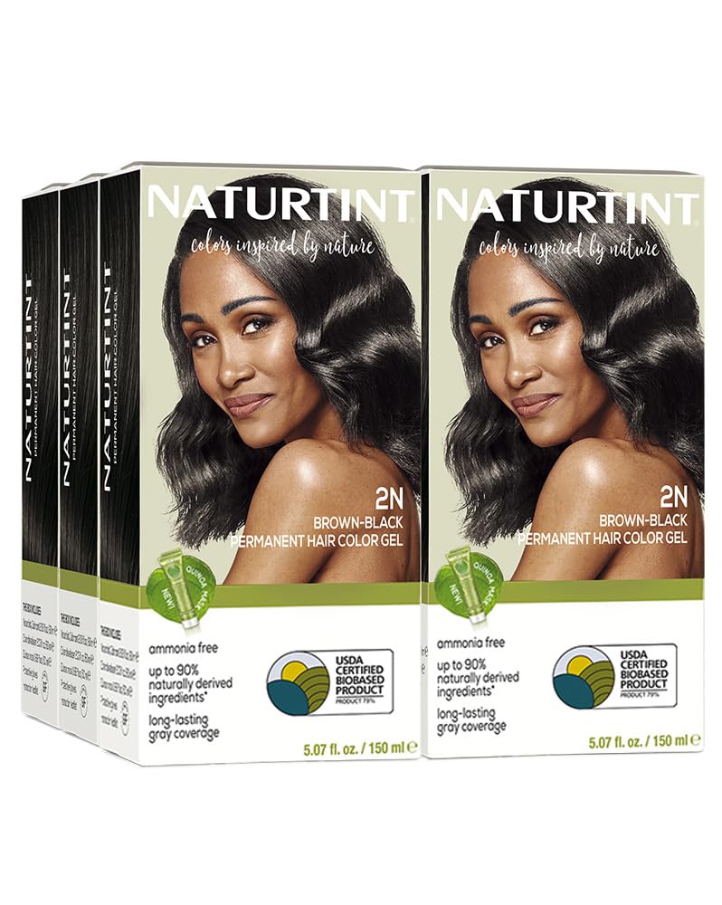 Naturtint 2N Brown Black Hair Color pack front view
