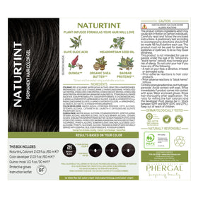Naturtint 2N Brown Black Hair Color packaging side view