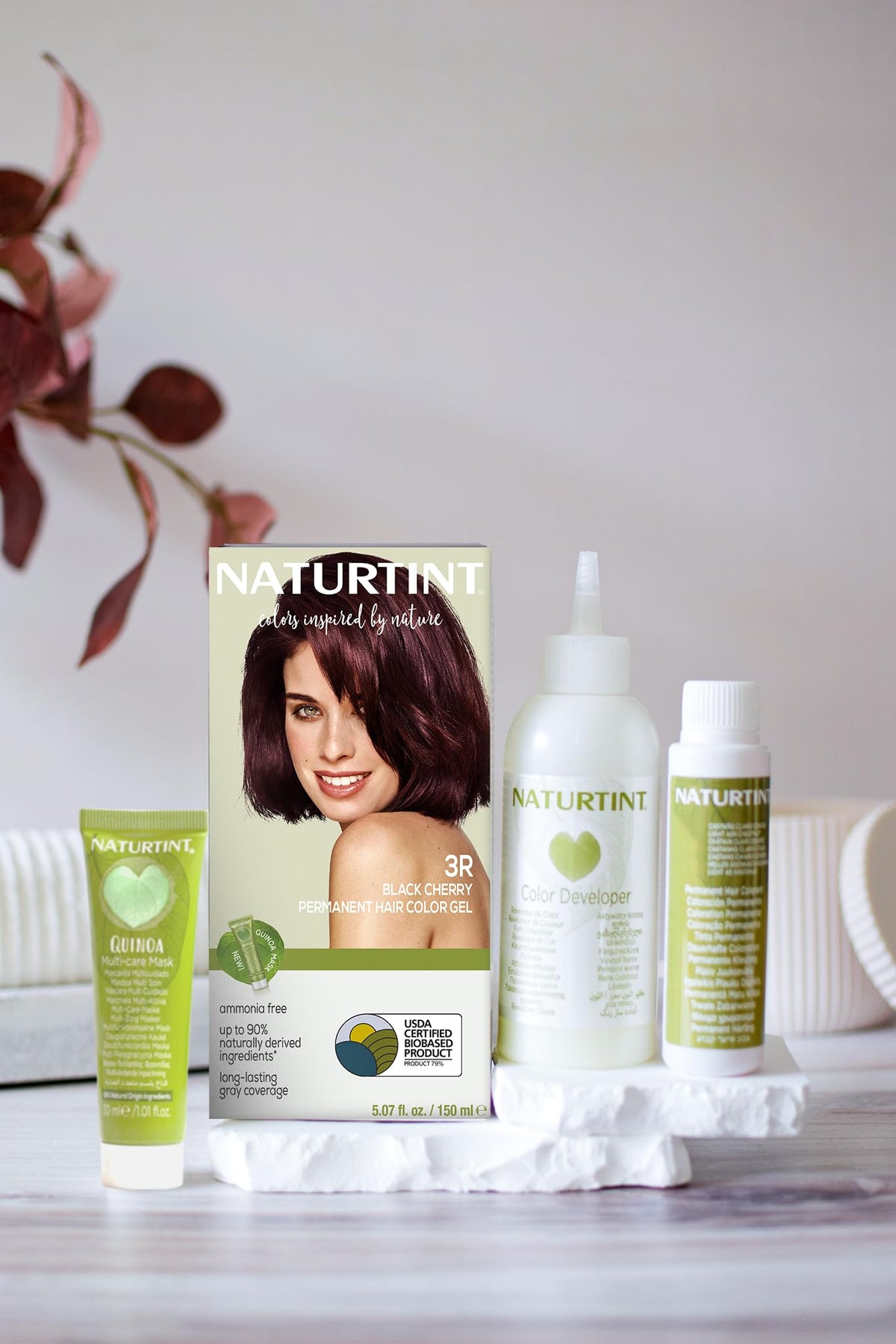 Naturtint 3R Black Cherry hair color application scene