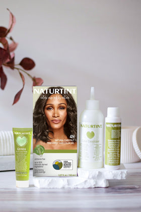 Naturtint 4N Natural Chestnut hair color application process