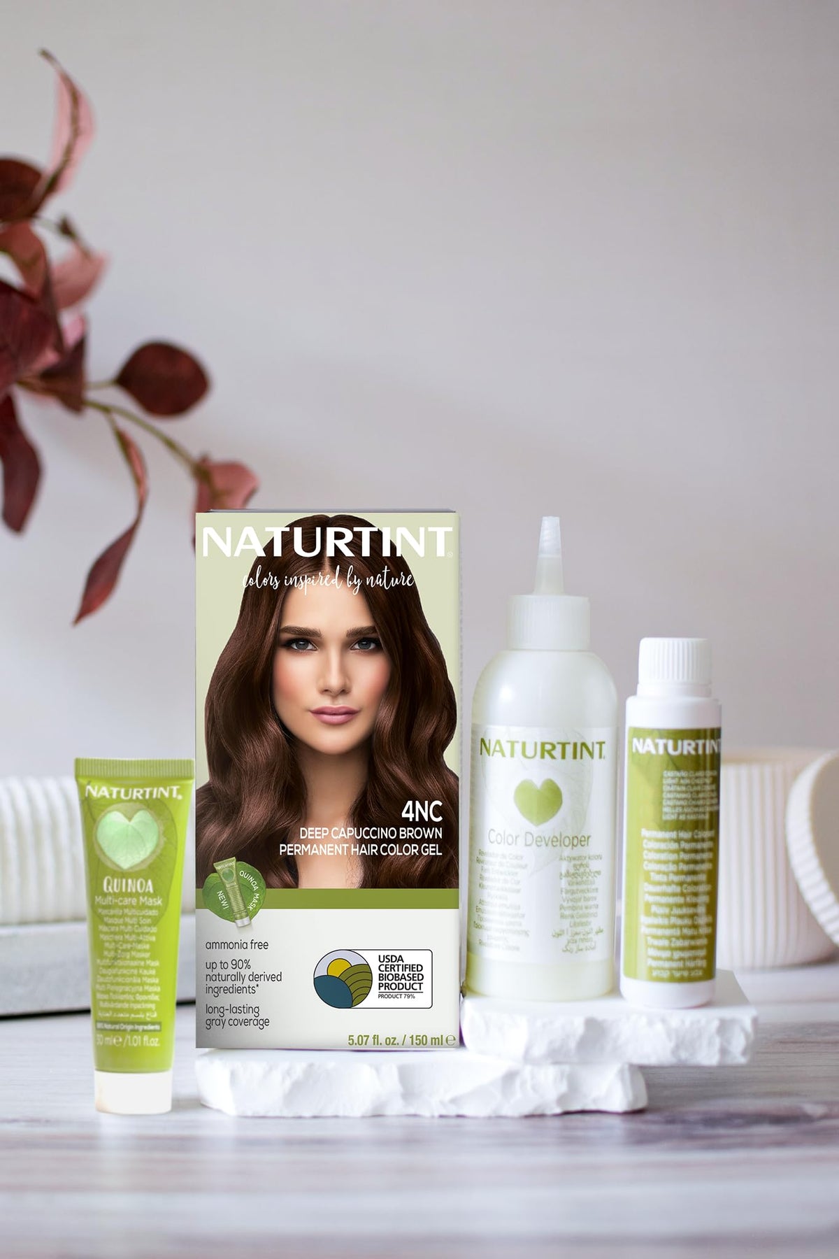 Naturtint 4NC Deep Cappuccino Hair Color application process