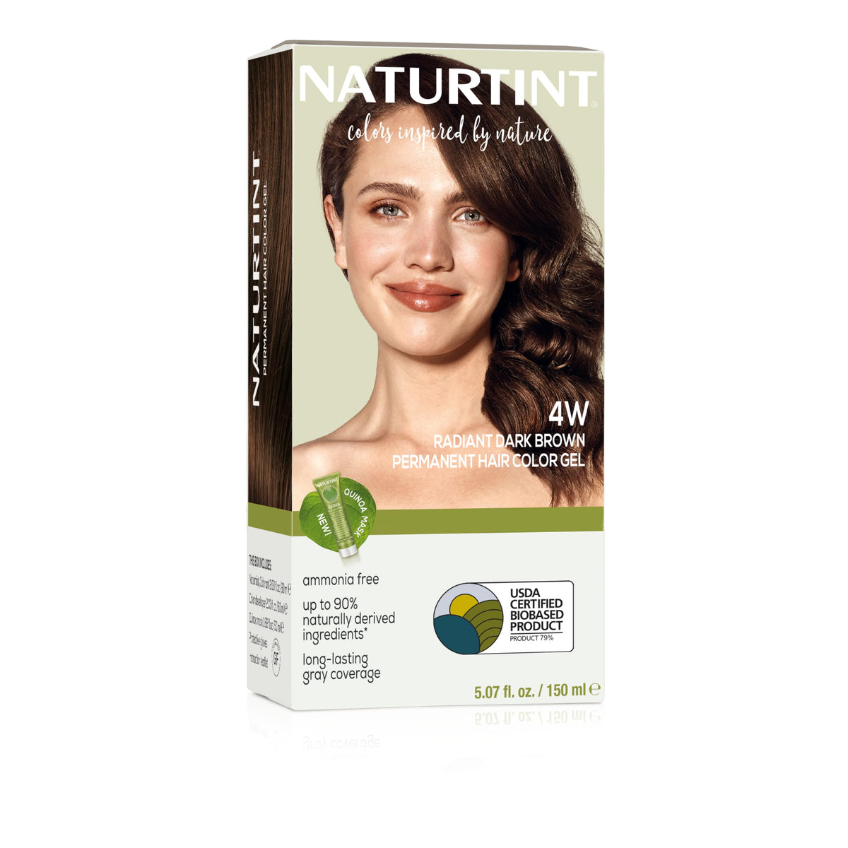 Naturtint 4W Radiant Dark Brown Hair Color packaging front view