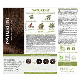 Naturtint 4W Radiant Dark Brown Hair Color swatch on hair
