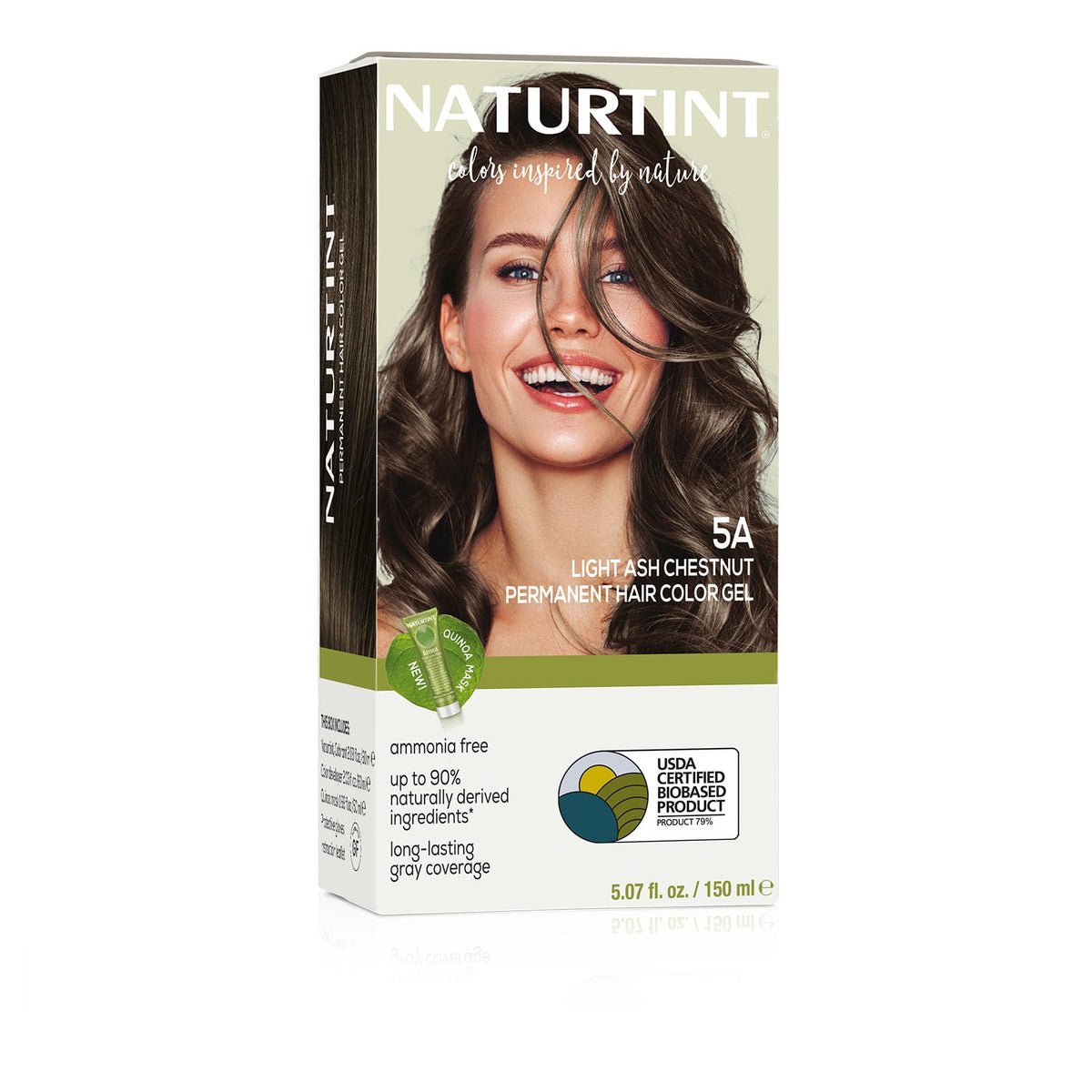 Naturtint 5A Light Ash Chestnut Permanent Hair Color packaging front view
