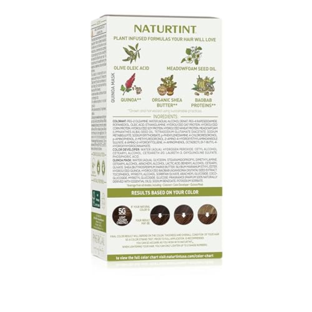 Naturtint 5G Light Golden Chestnut hair colour application process
