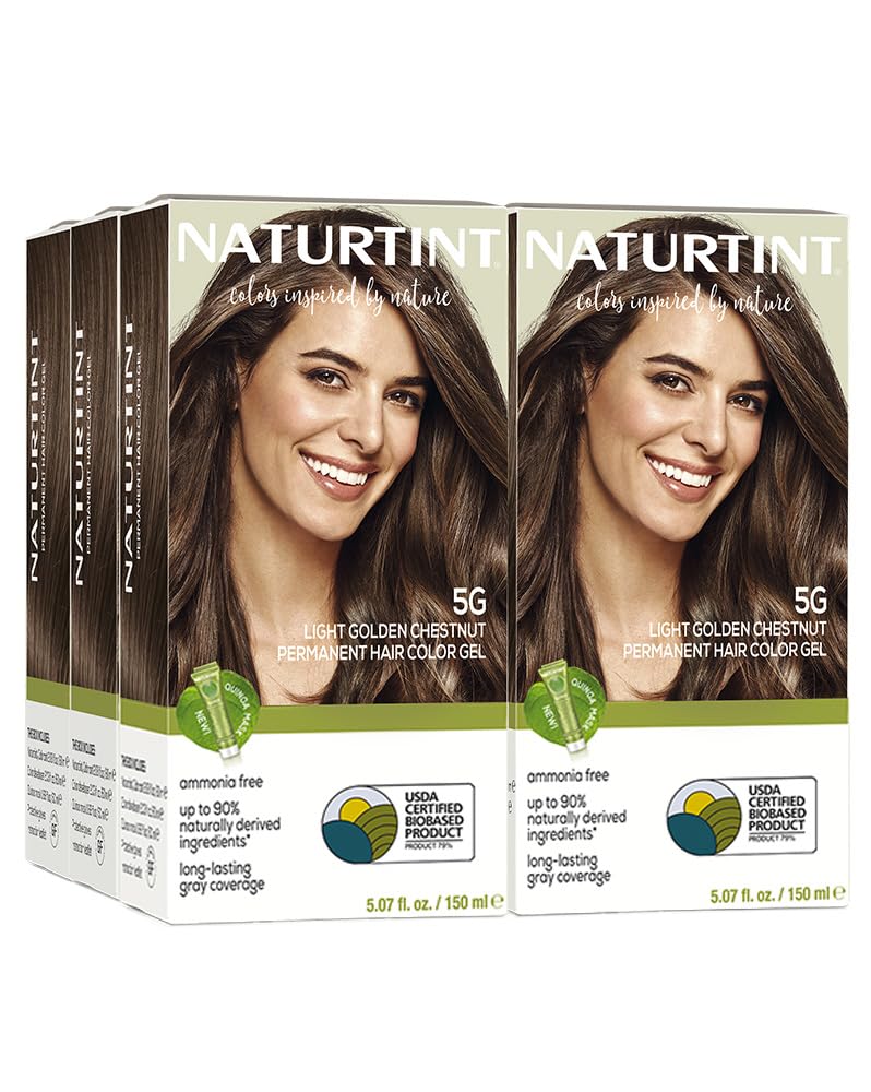 Naturtint 5G Light Golden Chestnut Hair Colour Pack of 6 front view