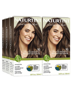 Naturtint 5G Light Golden Chestnut Hair Colour Pack of 6 front view
