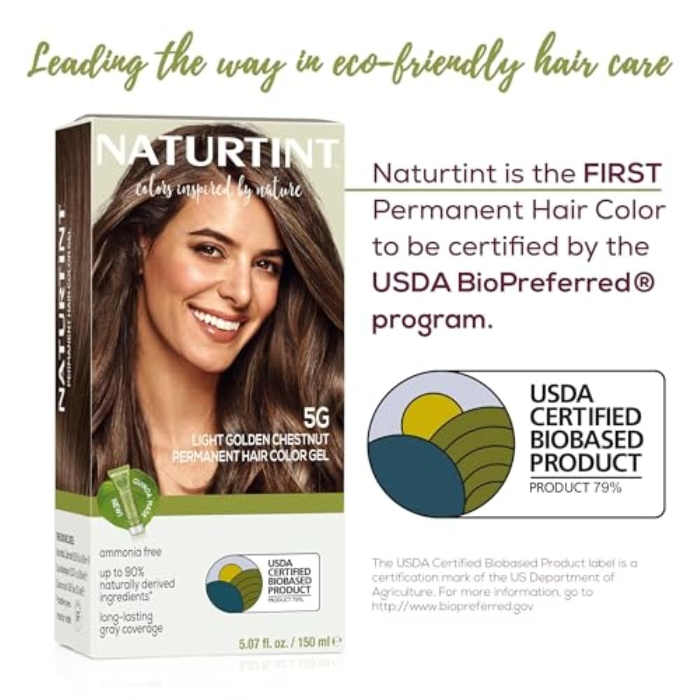 Naturtint 5G Light Golden Chestnut hair colour packaging details