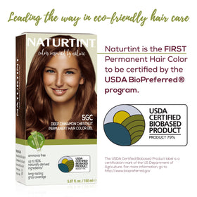Naturtint 5GC Deep Cinnamon Chestnut Hair Color application process
