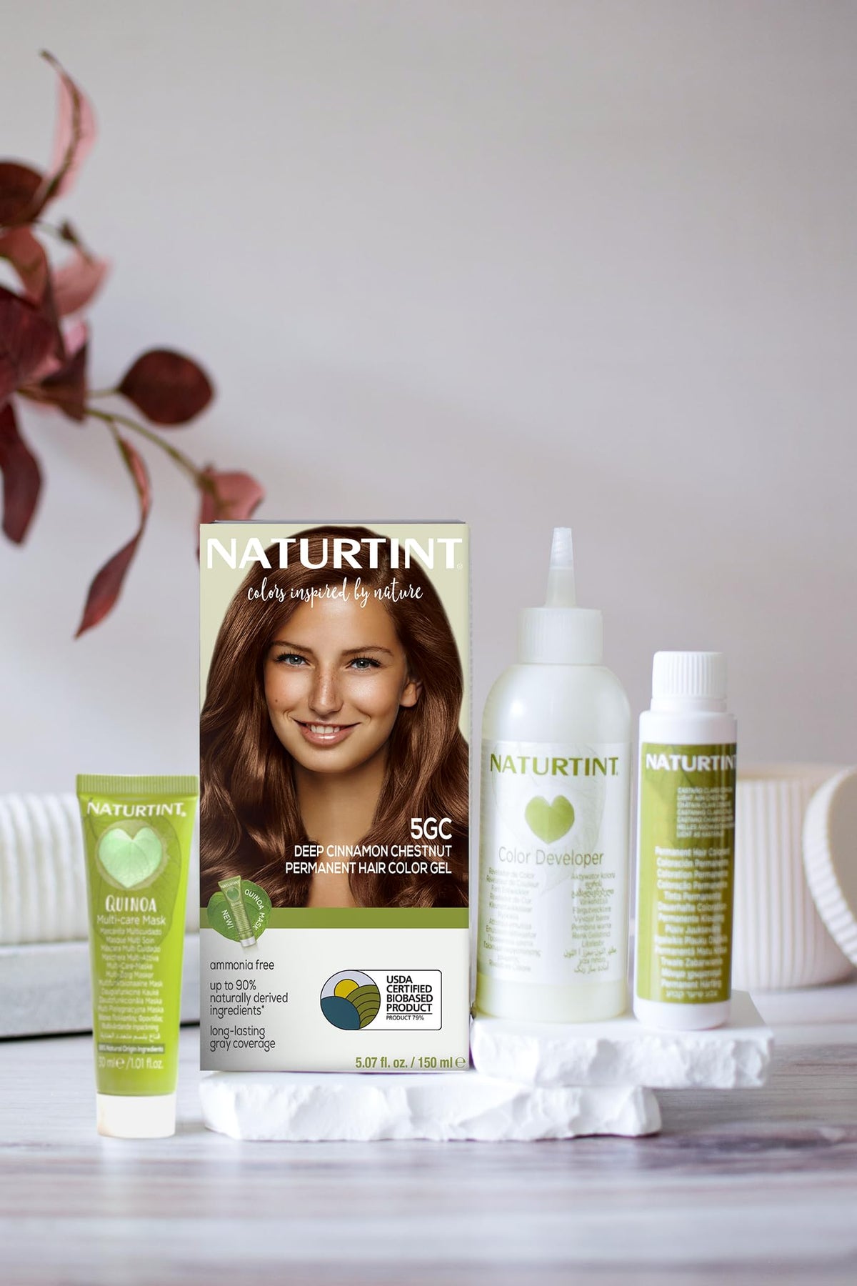Naturtint 5GC Deep Cinnamon Chestnut Hair Color side view