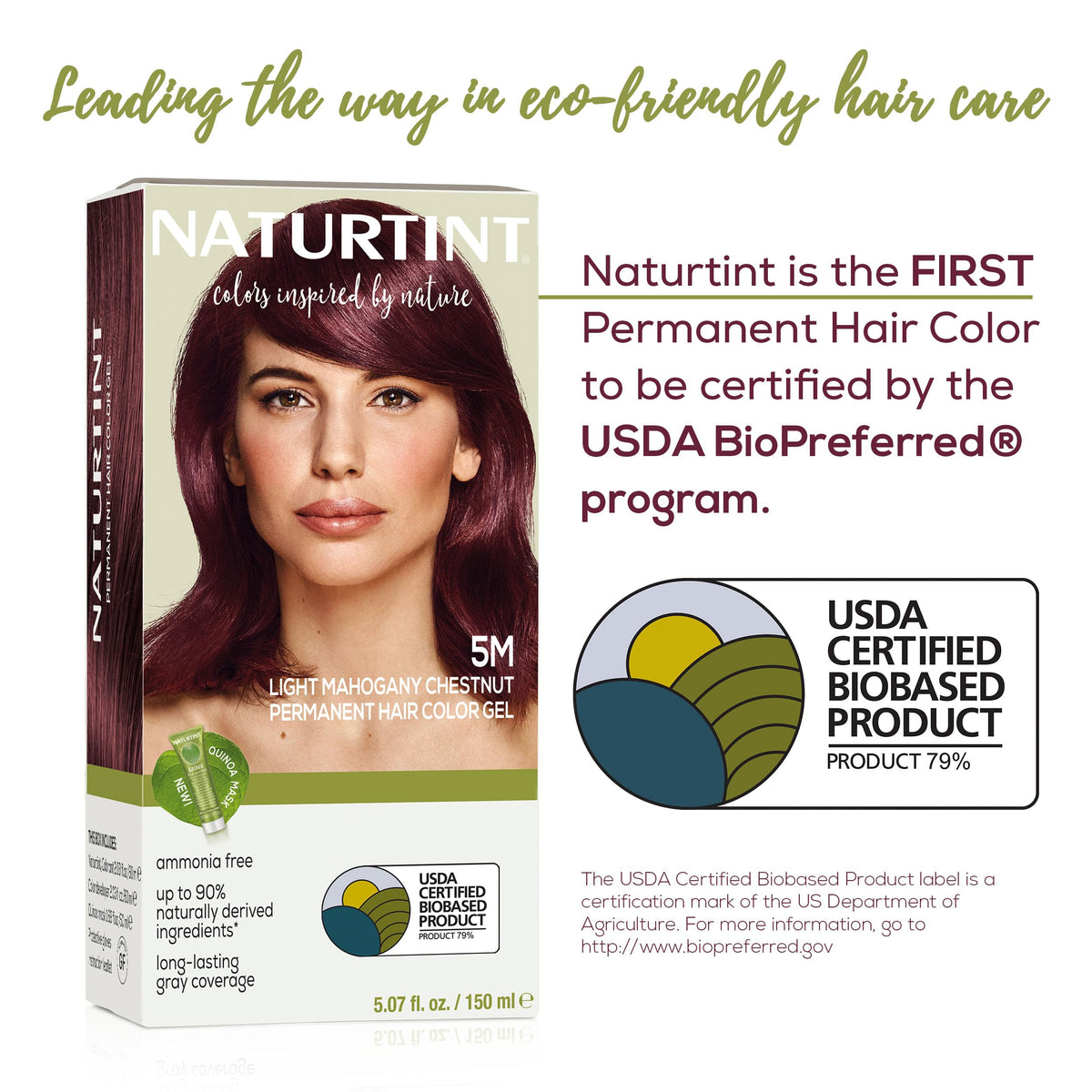Naturtint 5M Light Mahogany Chestnut hair color application process