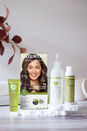 Naturtint 5N Light Chestnut Brown hair color application process