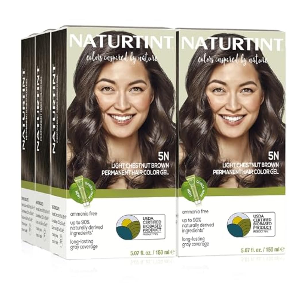 Naturtint 5N Light Chestnut Brown Permanent Hair Color pack of 6