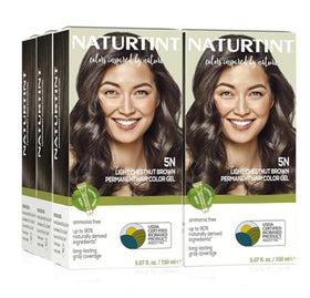 Naturtint 5N Light Chestnut Brown Permanent Hair Color pack of 6