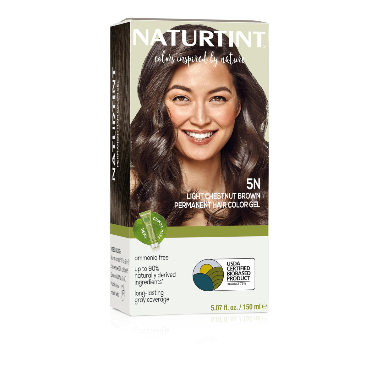 Naturtint 5N Light Chestnut Brown Permanent Hair Color packaging front view