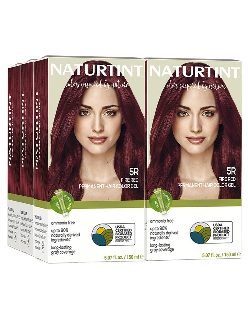Naturtint 5R Fire Red Permanent Hair Color pack front view
