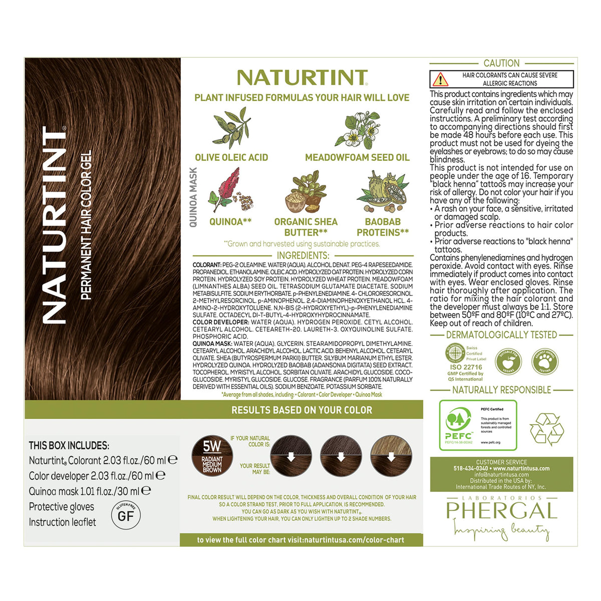 Naturtint 5W Radiant Medium Brown Hair Color side view