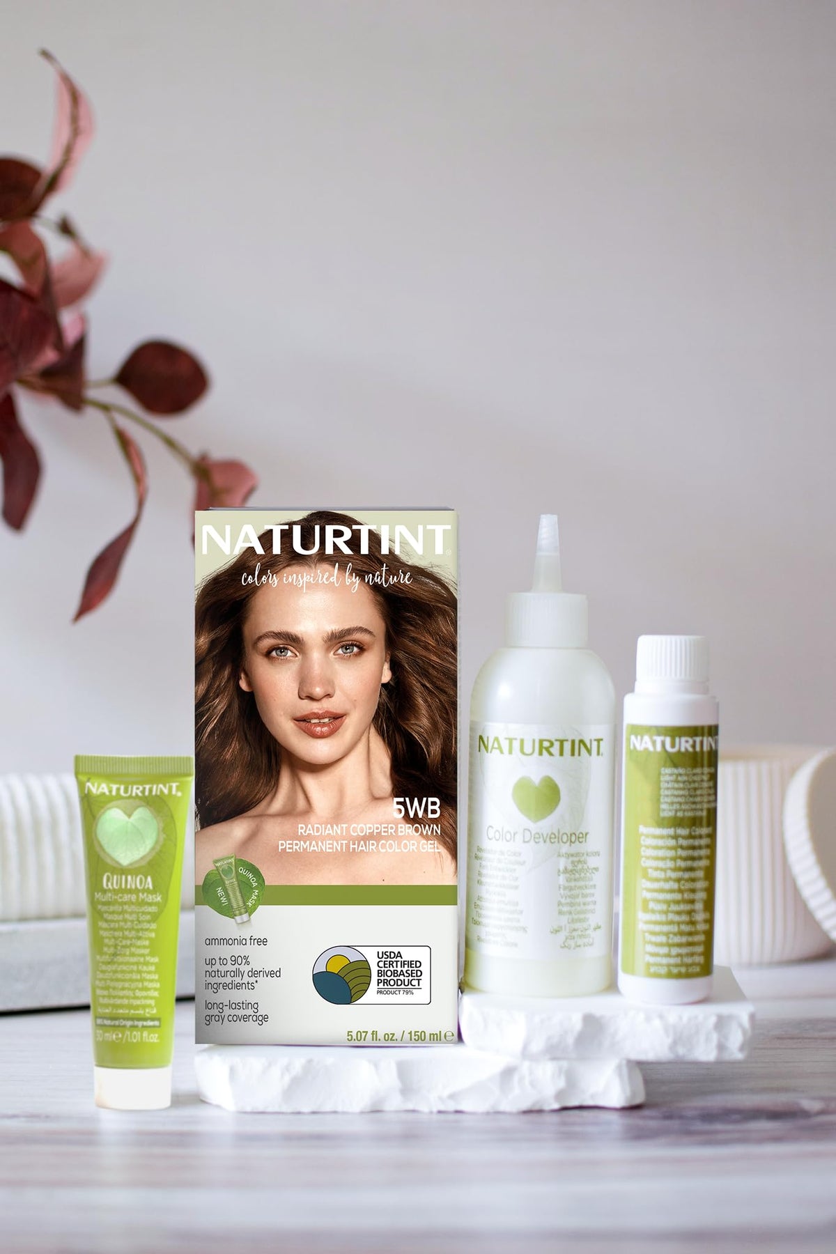Naturtint 5WB Radiant Copper Brown Hair Color application process