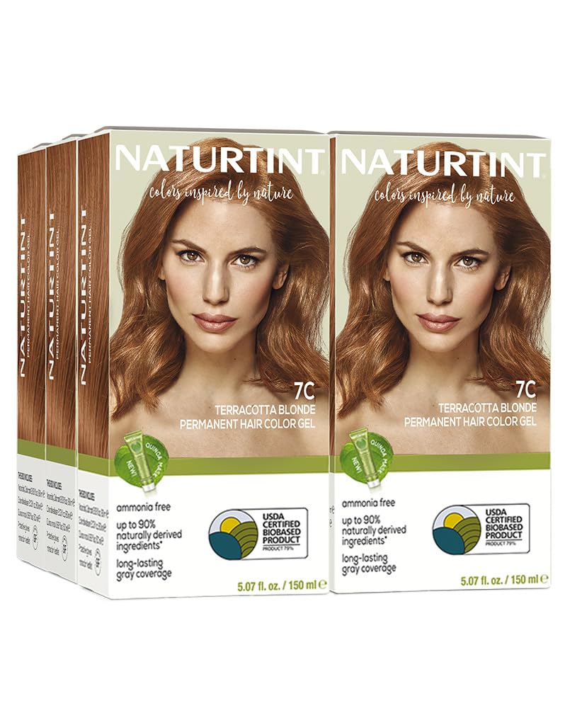 Naturtint 7C Terracotta Blonde Hair Color pack front view