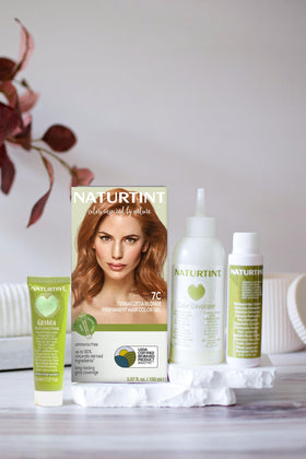 Naturtint 7C Terracotta Blonde Hair Colour application process